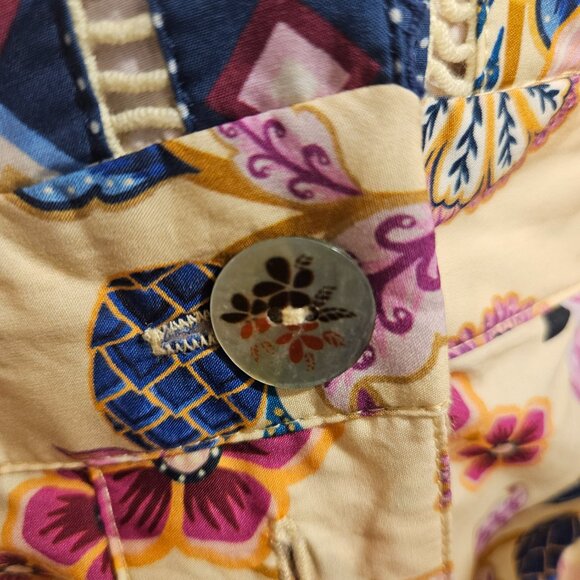 NWT Farm Rio Cream Superbloom Tapestry Organic Cotton Romper - Picture 5 of 6